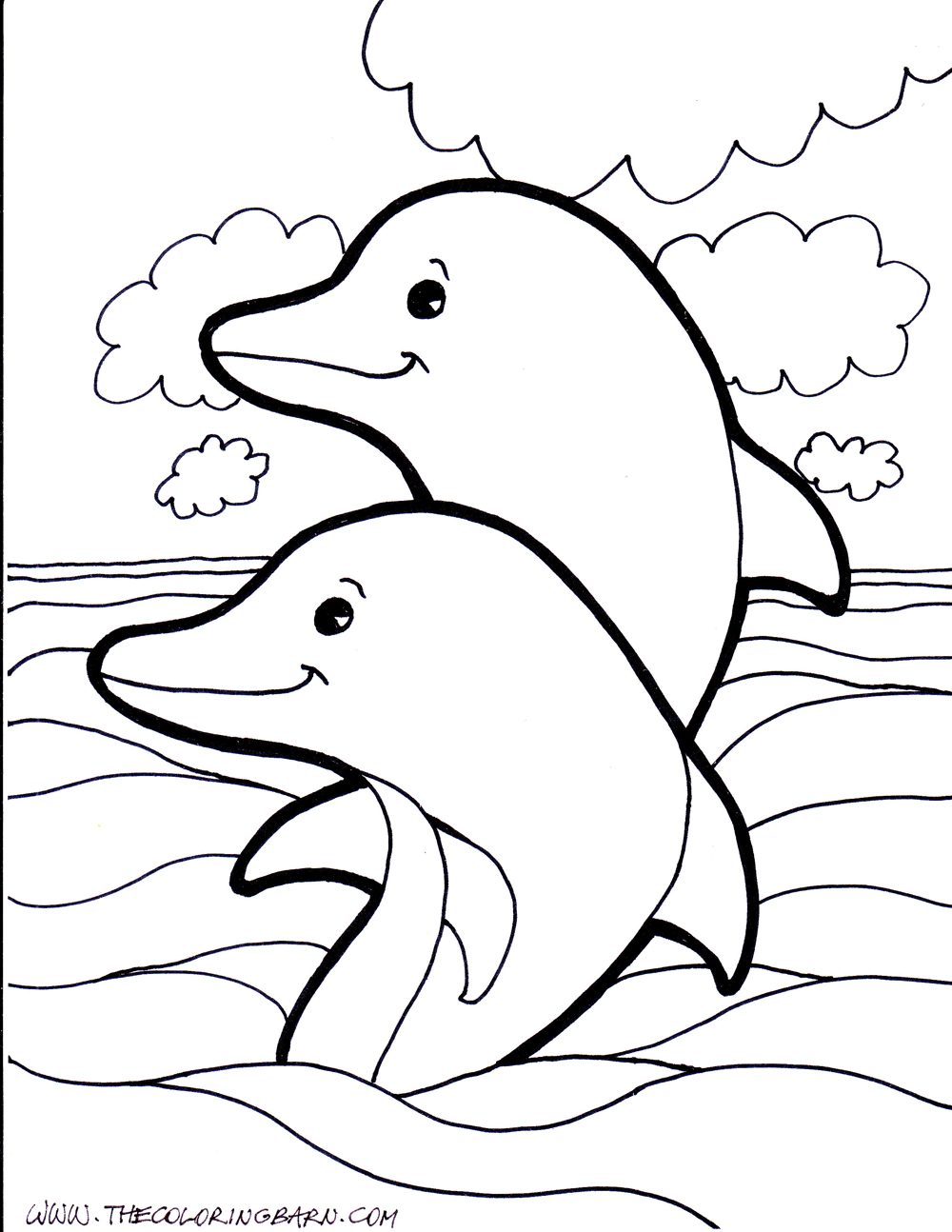 Friendly underwater creature 20 Dolphin coloring pages | Free Printables